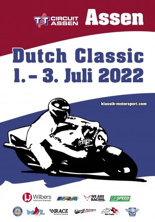 Dutch Classic op het TT Circuit van Assen met viertakten, van tweewielers tot driewielers